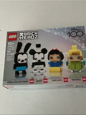 LEGO BrickHeadz Disney 100 Mickey Mouse, Snow White Tinkerbell Oswald 40622